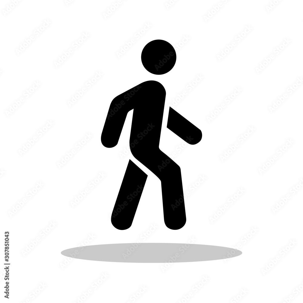 Walking icon in trendy flat style. Man Walking / Activity / Sport symbol for your web site design, logo, app, UI Vector EPS 10.