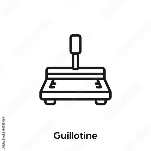 guillotine icon vector sign symbol