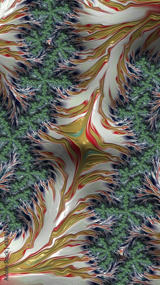 Artfully 3D rendering fractal background Artfully 3D rendering fractal background