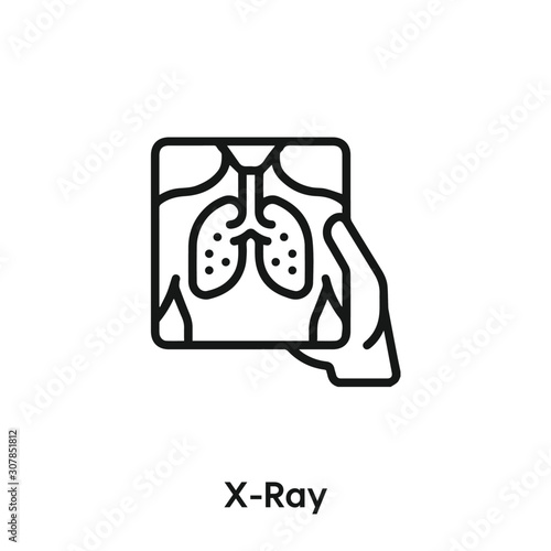 x-ray icon vector. x-ray  icon vector symbol illustration. Modern simple vector icon for your design. x-ray  icon vector	