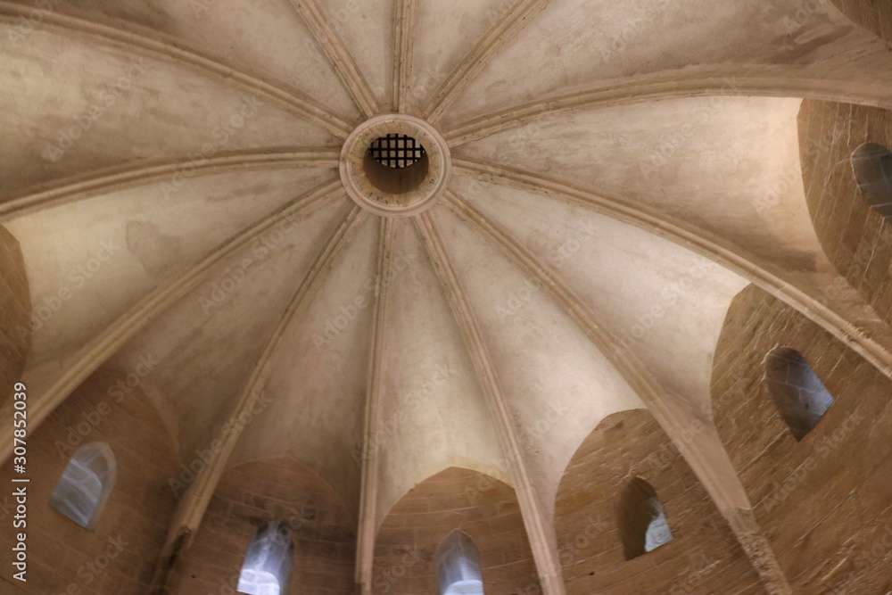 Salle dans la tour de Constance dans le village de Aigues Mortes - Département du Gard - Languedoc Roussillon - Région Occitanie - France - Construite au 13 ème siècle