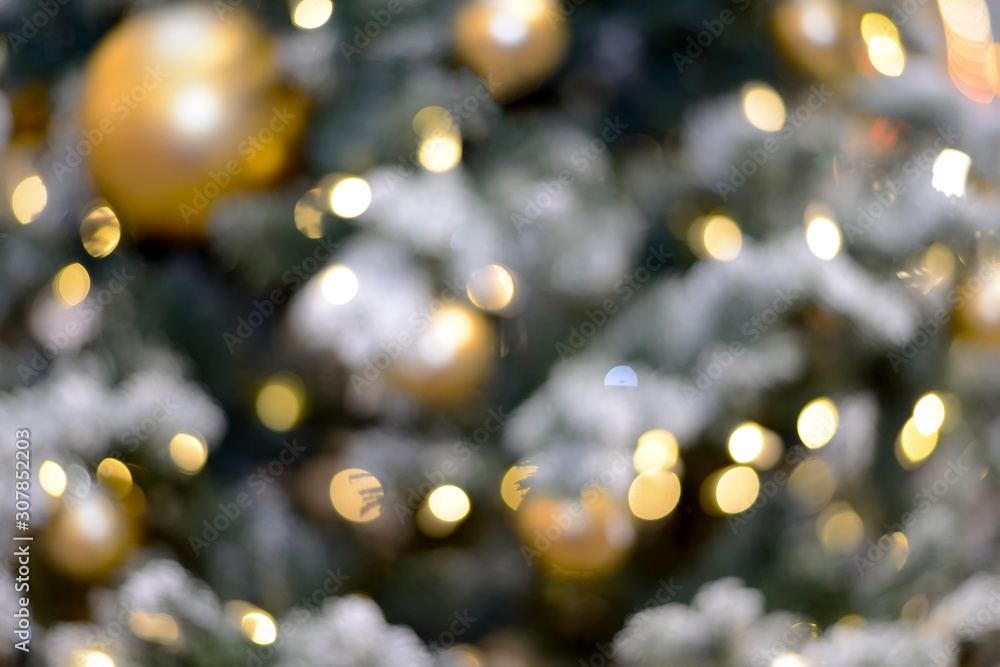 Blurry New Year and Christmas lights and Christmas toys Blurry New Year and Christmas lights and Christmas toys