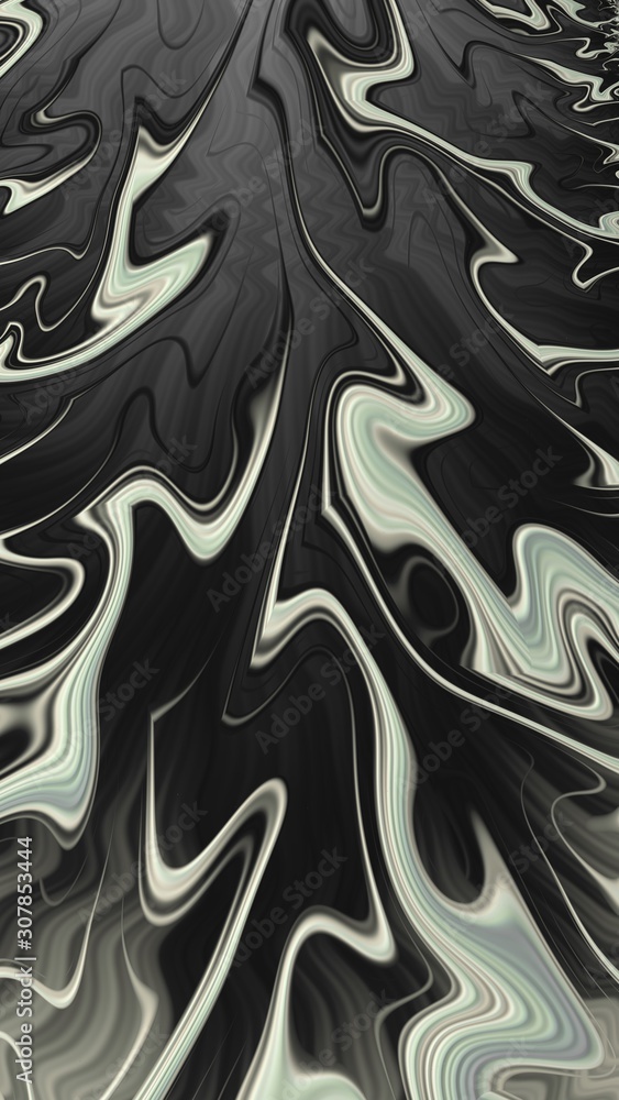 Fototapeta premium Artfully 3D rendering fractal, fanciful abstract illustration and colorful designed pattern and background