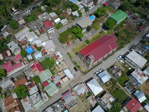 Colihaut aerial view, Dominica,Caribbean
