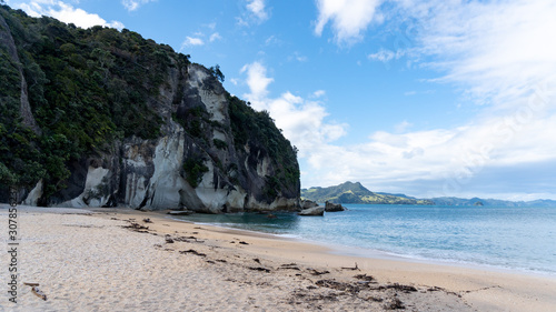View of Lonely Bay Beach in Coromandel Peninsula, New Zealand