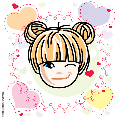 Vector illustration of beau...
