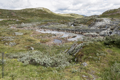 Vinsteråne, Zufluss zum Vinstri, großer See in Fylke, Oppland, Norwegen © freedom_wanted