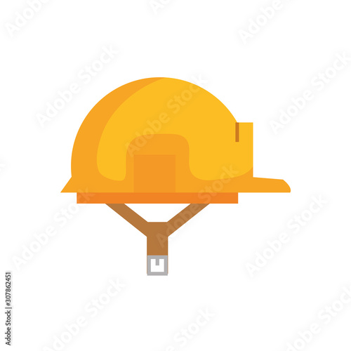 helmet design, Construction work repair reconstruction industry build and project theme Vector illustration