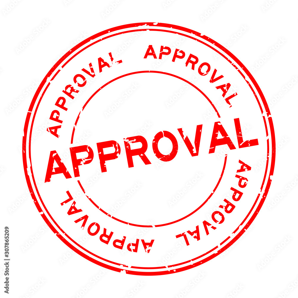 Grunge red approval word round rubber seal stamp on white background Grunge red approval word round rubber seal stamp on white background