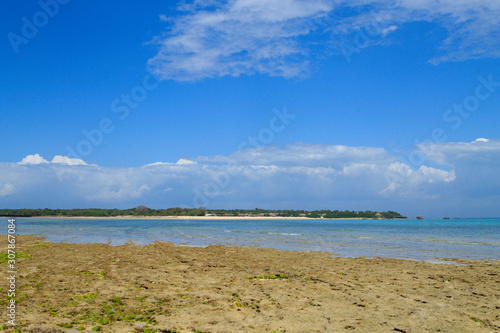 Zanzibar beach landscape  Tanzania  Africa panorama