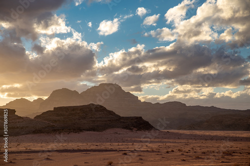 Wadi Rum desert  reserve   Jordan.