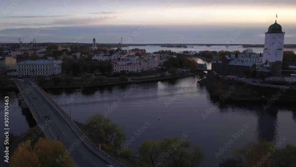 Sea sunset, Fortress, Beautiful view. Vyborg. Sea sunset, Fortress, Beautiful view. Vyborg.