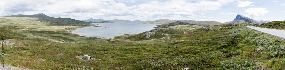 Panorama vom Vinstri und Landschaft, Jotunheimen-Nationalpark, Norwegen