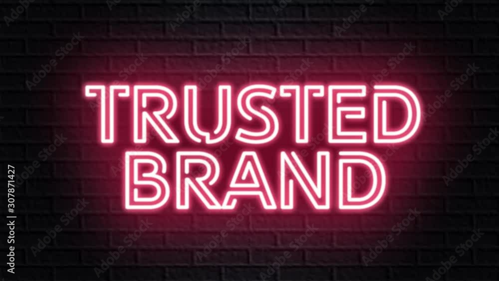 red neon video animation trusted brand red neon video animation trusted brand