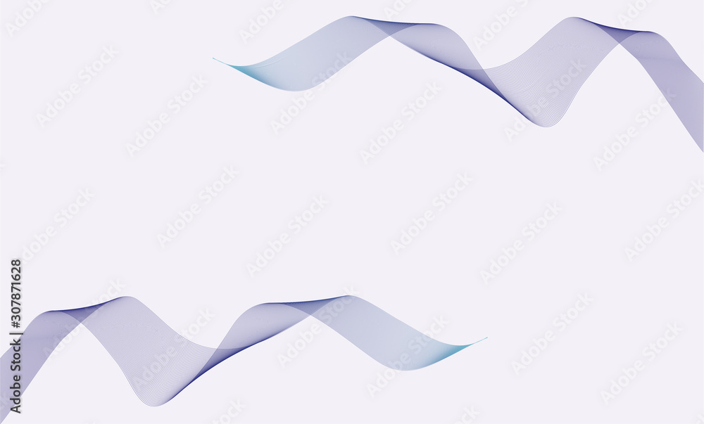 Abstract vector background, Modern colorful transparent waved lines for brochure, website, flyer design. Blue smoke wave. Blue wavy background.  Blue wave. Smoke wave blue. Transparent blue wave.