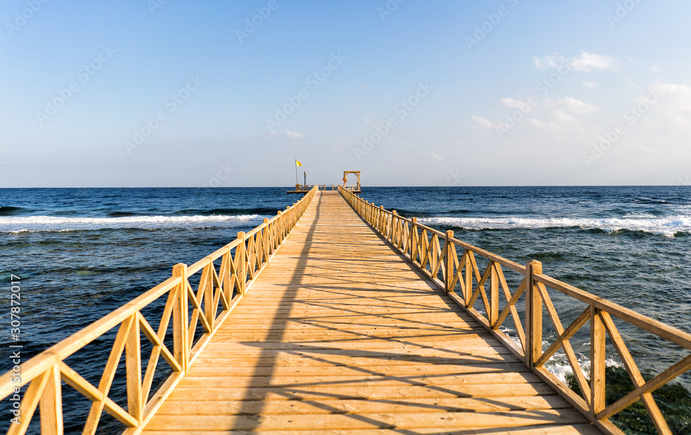 pier on the red sea in egypt coast