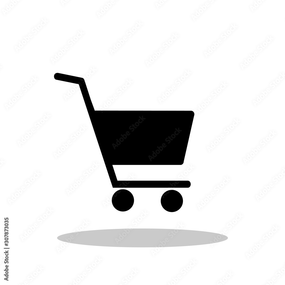 Shopping icon in flat style. Shopping symbol for your web site design, logo, app, UI Vector EPS 10. Shopping icon in flat style. Shopping symbol for your web site design, logo, app, UI Vector EPS 10.