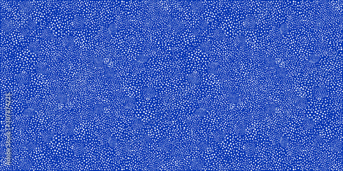 Hand drawn abstract background Dot work Classic Blue color