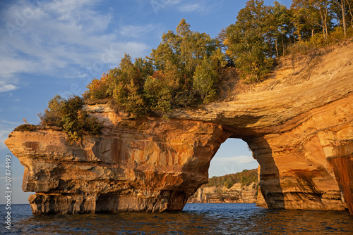 Obraz na płótnie Lover's Leap Arch Pictured Rocks National Lakeshore