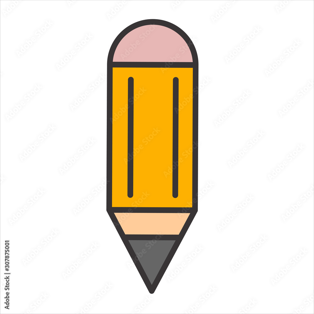 pencil write isolated icon vector pencil write isolated icon vector