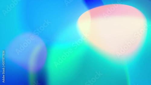 Abstract blurred transparency big bokeh movie, glowing gradient magical waves. Background for Youtube, opener, Christmas theme, holiday, party, clubs, event, music clips, advertising footage.