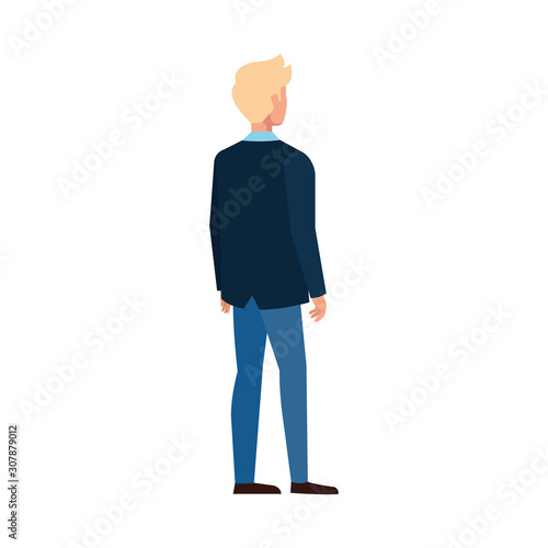 Avatar of a man design, Boy male person people human social media and portrait theme Vector illustration