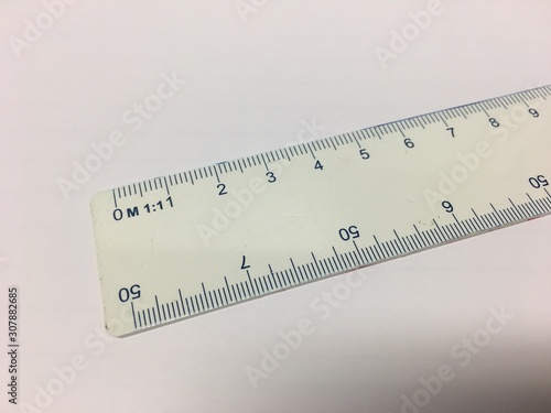ruler isolated on white background