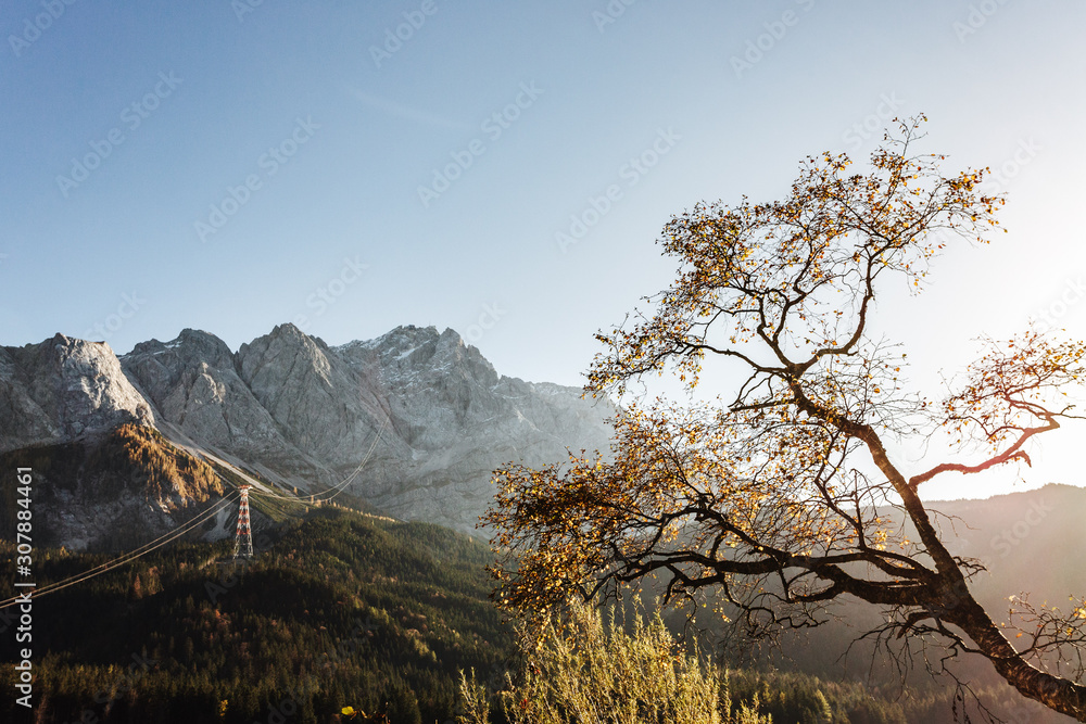 Zugspitze mountain in the german alps Zugspitze mountain in the german alps