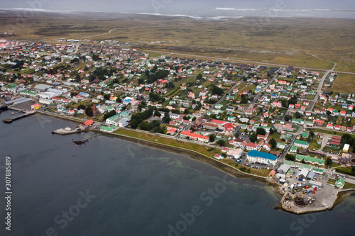 Photos Aerial view of Stanley in the Falkland Islands
