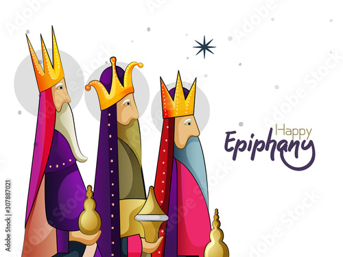 Illustration of Epiphany ( Epiphany is a  Christian festival )