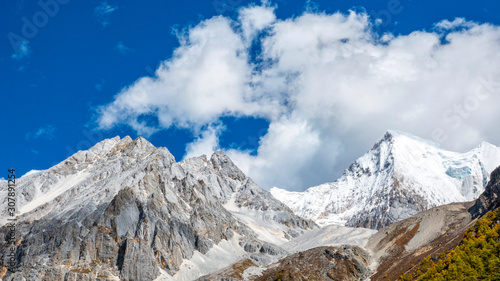 mountains in winter