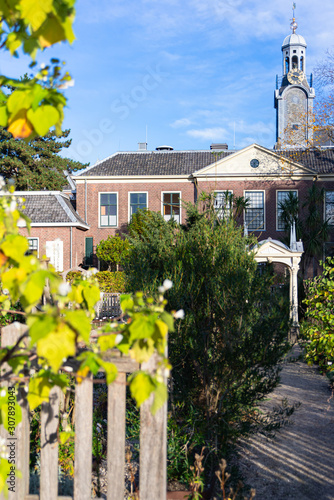 Hortus Botanicus at the Rapenburg in the center of Leiden, Netherlands photo