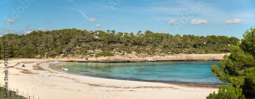 Landscape beach of the Mediterranean Sea in Spain