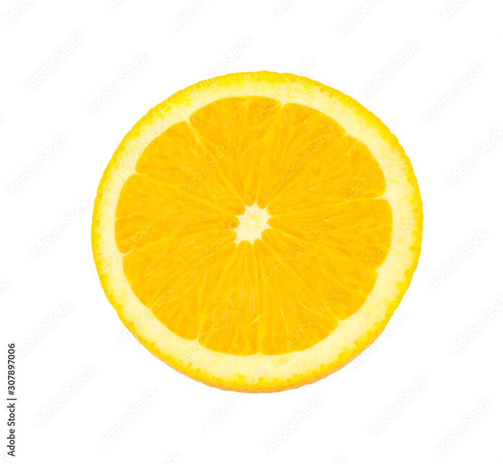 Orange isolated on white background in Full Depth of field white clipping path.