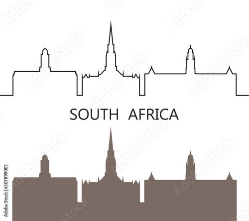Republic of South Africa logo. Set