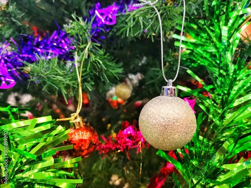 christmas decoration on tree