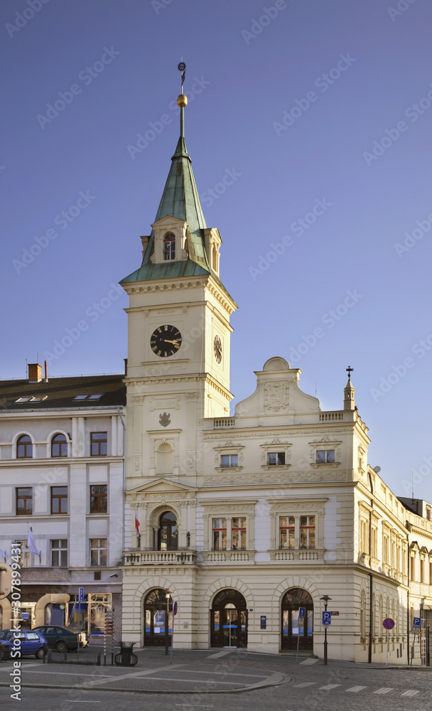 Townhouse at Bohemian Paradise (Cesky raj) square in Turnov. Czech Republic