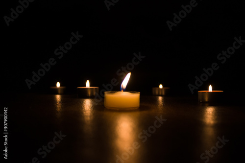 candles in the dark