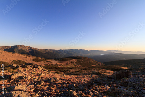 Sierra de Guadarrama y Valle del Lozoya desde el Puerto de la Morcuera photo