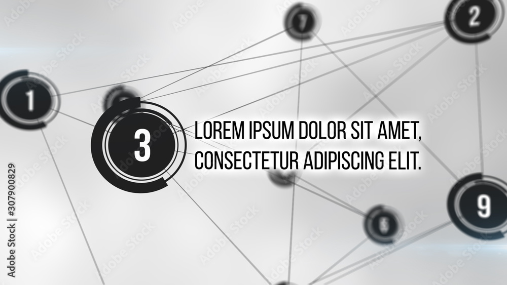 Bullet Point Network Stock Template | Adobe Stock