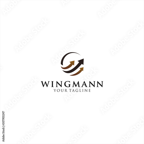 Global Financial Logo Design Template