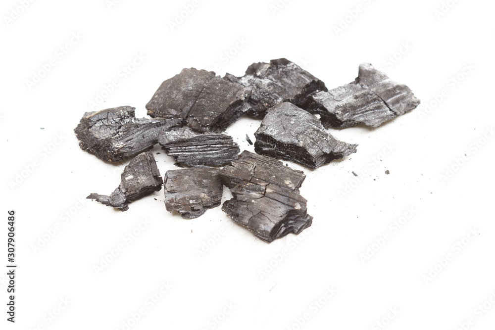 black charcoal on a white background black charcoal on a white background
