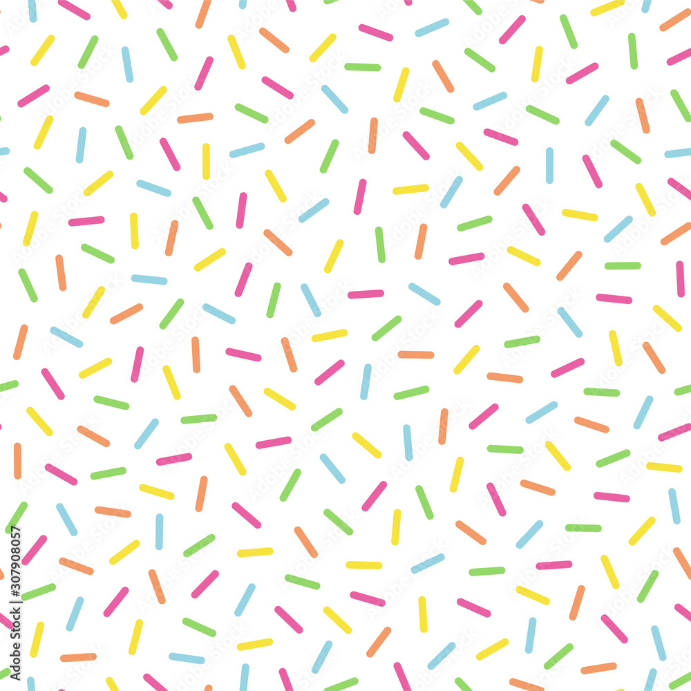 Colorful sprinkle seamless pattern