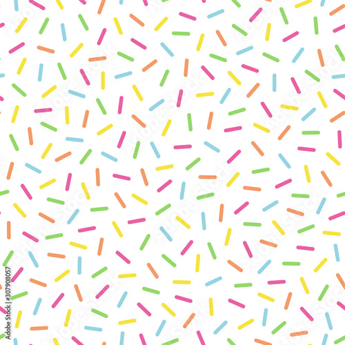 Colorful sprinkle seamless pattern