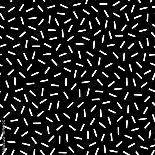 Monochrome sprinkle seamless pattern