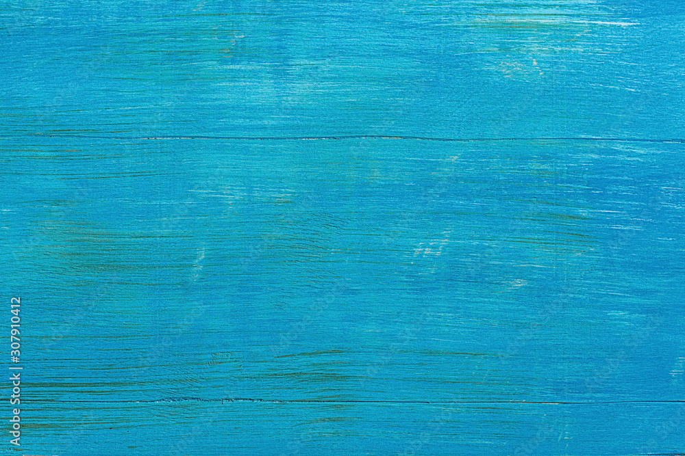 blue painted wood background - obrazy, fototapety, plakaty 