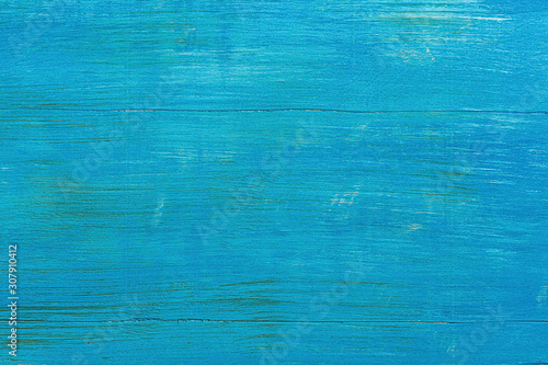 blue painted wood background photo