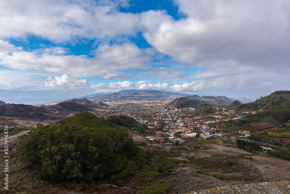 View of La Laguna from La Jardina lookout (Tenerife, Canary Islands - Spain).