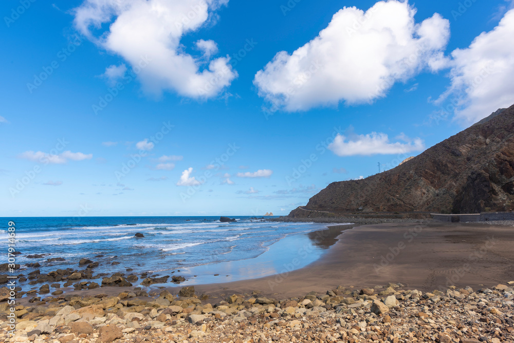 Beach of Almaciga (Tenerife, Canary Islands - Spain). Beach of Almaciga (Tenerife, Canary Islands - Spain).
