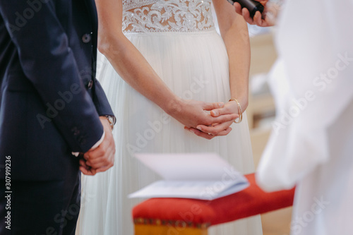 Bride and groom together